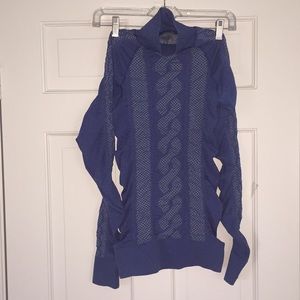 Athleta Blue Comet T Turtle Neck Top